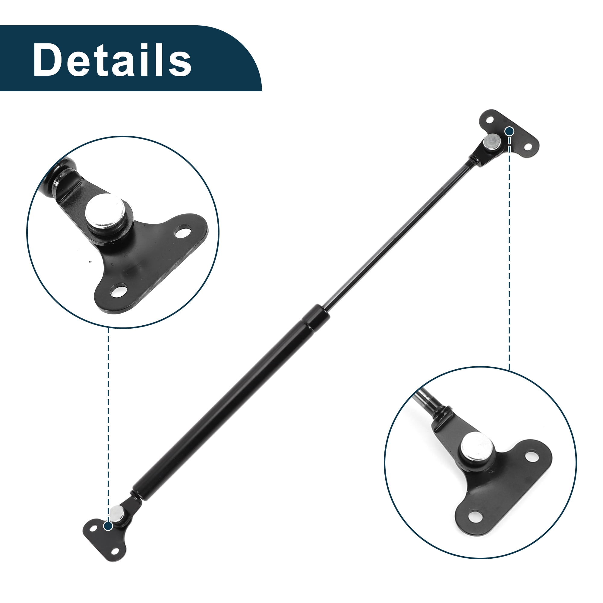 Unique Bargains 2Pcs Rear Hatch Lift Supports for Toyota Land Cruiser 1991-1997