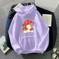 thumbnail image 2 of Baberdicy Essentials Hoodie Womens Cute Frog Sweatshirt Kawaii Hoodie for Teen Girls Clothes Hoodie Hoodies for Women Purple, 2 of 4