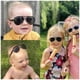 thumbnail image 2 of Gafas de Sol Aviador Polarizadas COCOSAND para Bebés 0-24 Meses en Negro, 2 of 7
