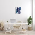 thumbnail image 2 of Stupell Industries Bold Blue Purple Shapes Face Line Doodle Motif Canvas Wall Art, 16 x 20, Design by Birch&Ink, 2 of 5