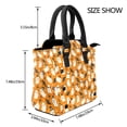 thumbnail image 2 of Lsque Cute Ghosts Pattern Leather Rivet Shoulder Bag – Elegant Genuine Leather & Microfiber PU Crossbody with Detachable Adjustable Strap, 2 of 5
