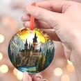 thumbnail image 4 of Magical Castle 10 Ceramic/Acrylic Christmas Ornament, Mother Appreciation Tribute, Valentine Romance Accent for Couple, Thanksgiving Gratitude Accent, Keepsake 2025 Family Heirloom, 4 of 5