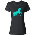 thumbnail image 3 of Inktastic Aqua Unicorn Women's T-Shirt, 3 of 5