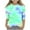 Green, variant on Godom Girls Tops Short Sleeve Kids Loose Soft Tops Kids Summer Tops