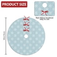 thumbnail image 2 of 30 Inch Christmas Tree Skirt – Velvet Plush Tree Mat, Soft Thickened Polyester with Red Ties, Single-Sided Printing, Available in 30in/36in/48in, Perfect for Holiday Xmas Tree Decoration, 2 of 7