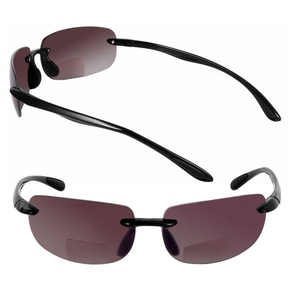 "The Influencer" 2 Pair of Sport Wrap Bifocal Sunglasses for Men and Women