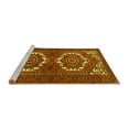 thumbnail image 2 of Ahgly Company Machine Washable Indoor Square Persian Yellow Traditional Area Rugs, 3' Square, 2 of 4