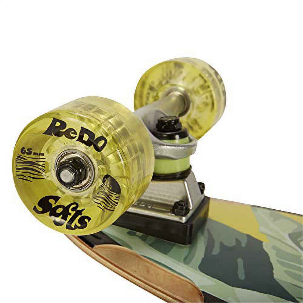 ReDo Skateboard 34.5" x 8" San Diego Palms Longboard Complete Skateboard for Boys Girls Kids Adults, 65 mm Wheels - image 3 of 9