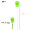 thumbnail image 2 of Uxcell 12" to 31.5" Microfiber Cleaning Duster, Washable Extendable Brush Green 2Pack, 2 of 5
