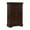Cherry Transitional Solid Wood, variant on Louis Philippe Chest, 5 Drawers, Black Finish, Solid Wood, Ample Storage