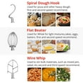 thumbnail image 4 of Towallmark Commercial Food Mixer 20Qt with Timing Function, 1100W 3 Speeds Adjustable, Stainless Steel Bowl Stand Mixer With Safety Guard, Premium for Schools Bakeries Restaurants Pizzerias, 4 of 6