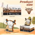 thumbnail image 3 of Set decorativo de bandejas escalonadas con forma de vaca de las Tierras Altas Yookeer, 4 unidades, 3 of 7