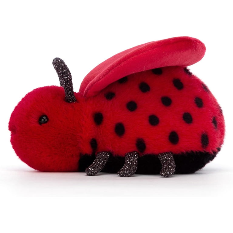 Jellycat Loulou Love Bug Stuffed Animal, 5 inches, Heart Wings