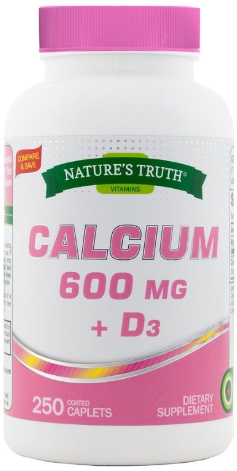 Nature's Truth Calcium Plus Vitamin D3, 600 mg, 250 Count