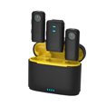 thumbnail image 2 of Smartphone Wireless Microphone System with 1 Receiver + 2 Transmitters + 1 Charging Box 20M Transmission Range Built-in Battery for 3.5mm Interface Camera Camcorder Laptop Live, 2 of 7