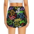 thumbnail image 3 of Picia Game Joysticks Pattern Women's 2 in 1 Athletic Running Shorts High Waisted Workout Casual Gym Sweat Shorts with Comfy Liner Zipper Pockets-Small, 3 of 9
