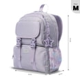thumbnail image 3 of TOTTO Mochila Escolar Mediana para Niña con Bolsillo para Botella | 20 L CLUW M lila M, 3 of 6