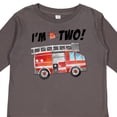 thumbnail image 4 of Inktastic I'm 2 Fire Truck 2nd Birthday Boys or Girls Long Sleeve Toddler T-Shirt, 4 of 5