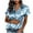 Sky Blue, variant on Maplenight Silk Button Down Shirts for Women Summer Satin Short Sleeve Shirt Dressy Business Casual Tops Ladies Elegant Blouses