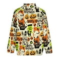 thumbnail image 4 of Lightweight Jacket for Men - Halloween Pumpkins Happy Cuteness Casual Zip Up Bomber Jacket Men Spring Fall Windbreaker Coat with Pocket, 4 of 6