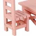thumbnail image 3 of lionlar 1:12 Maison de Poupée Table Chaise Meubles Bois, Accessoires Photographiques Rose, 3 of 3