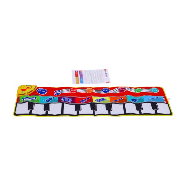 Tapete musical para piano con teclado para niños, tapete de baile, tapete de juego musical para niños, tapete de música para educación temprana