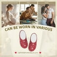 thumbnail image 7 of Daiia Hohoho5 Print Women’s Fuzzy Slippers Memory Foam Lightweight House Shoes Cozy Loafer Flannel House Shoes-42/43, 7 of 7