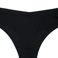 thumbnail image 3 of HUPOM Satin Panties Underwear Thong Casual Tie Comfort Waist Black L, 3 of 3
