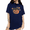 Navy Blue, variant on UNISHE Black Cat Pumpkin Graphic Tee Women's Halloween Short Sleeve T-Shirt