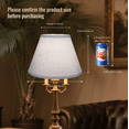 thumbnail image 4 of Lamp Shades Set of 2, Medium White Lampshade 7x13x9 inch, Barrel Lamphades for Table Floor Lamp, Easy Assembly Required Fabric Natural Linen Lamp Cover, Lamp Shade Harp Holder Included, 4 of 7