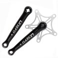 thumbnail image 1 of Juego de s pedikarms 130 BCD de 170 mm para bicicleta de carretera de montaña, bicicleta de piñón fijo (cono cuadrado) - Negro y negra Sunnimix Brazos de manivela de bicicleta, 1 of 8