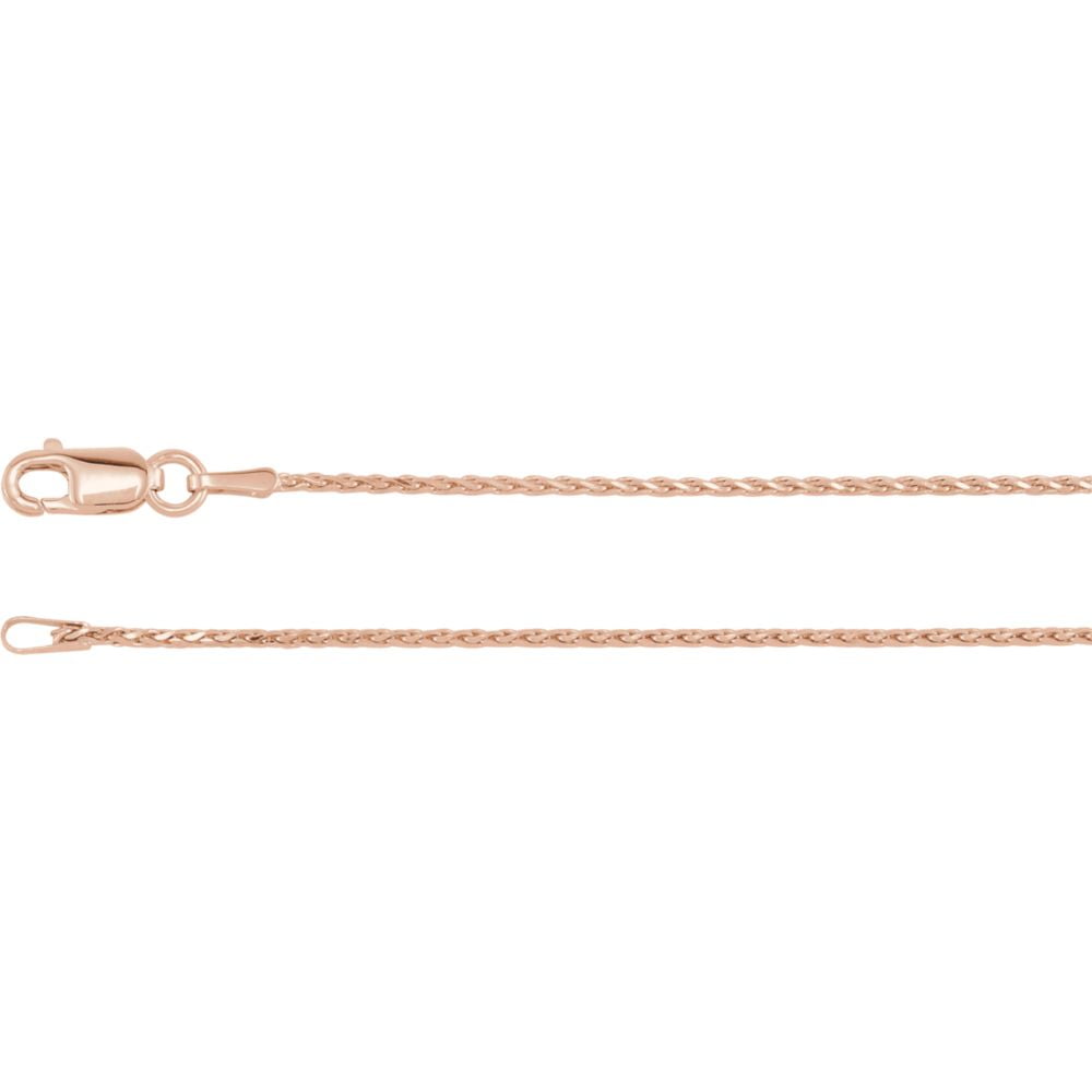 Men Jewels By Lux 14K Rose Gold 1mm 