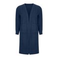 thumbnail image 5 of TKLPEHG Long Cardigan Sweaters for Women Fall Fashion Open Front Long Sleeve Oversized Casual Coat with Pockets (Navy,XXL), 5 of 7