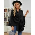 thumbnail image 2 of Women's Elegant Shawl Wraps Soft Open Front Poncho Sweater for Spring Fall Winter, 2 of 6