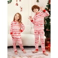 thumbnail image 4 of Pijamas familiares navideños 2025 Conjuntos navideños a juego Conjunto de pijama para adultos y niños con ciervos Mono para bebé Pijamas familiares a juego, 4 of 4