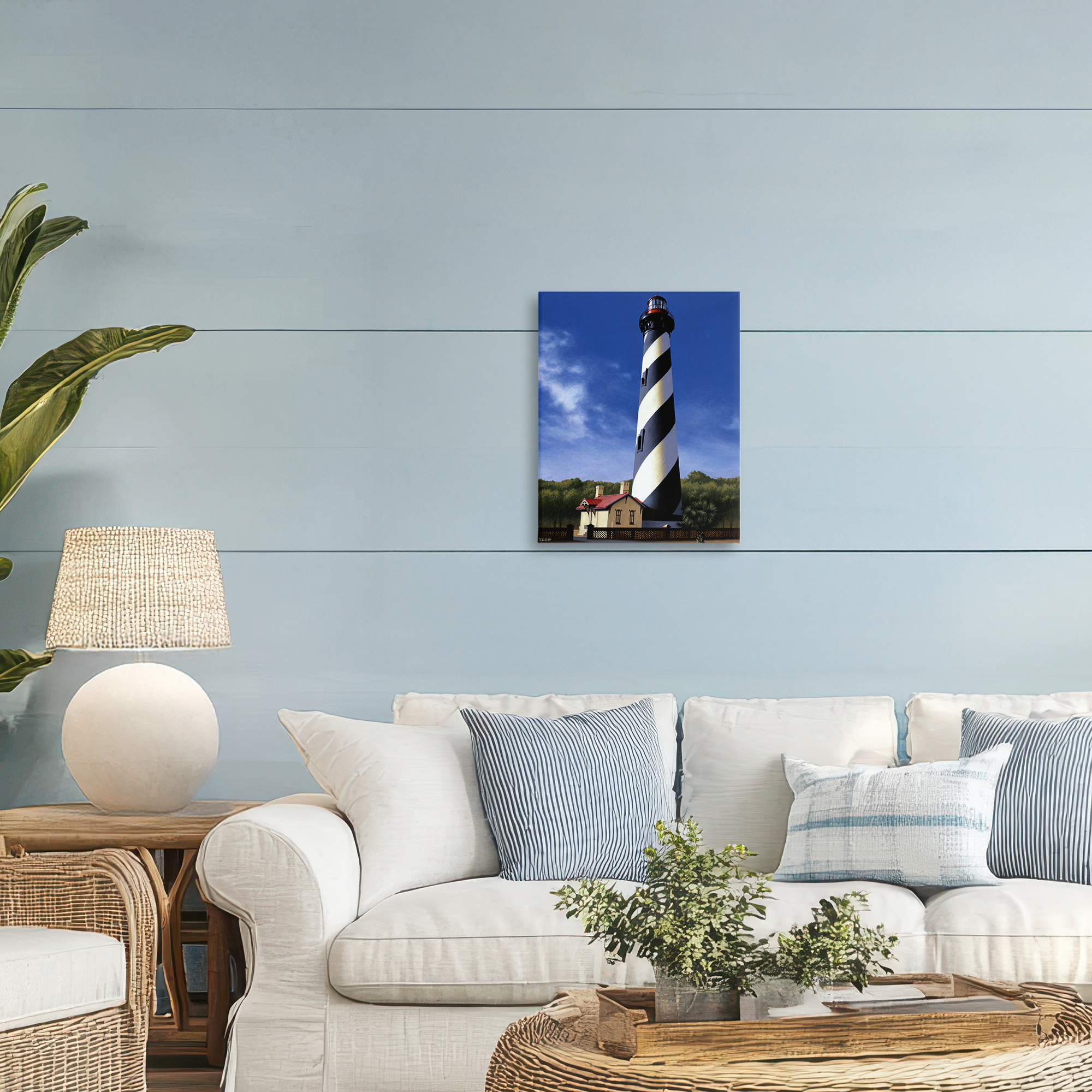 St. Augustine Lighthouse Canvas Wall Art, design by Wind River Studios