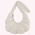 thumbnail image 4 of 6105 Cloud Bag Bolso Plisado para Axila Bolso Bandolera Tipo Bandolera Con Masa Hervida (S Blanco) Pequeño Blanco, 4 of 5