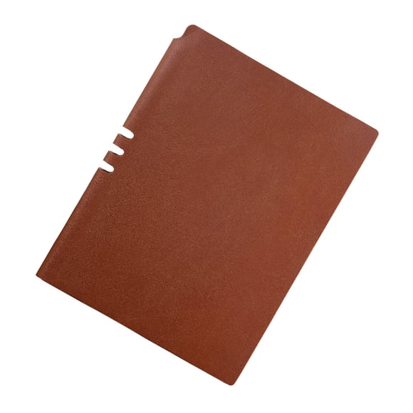 Organizador de Agenda, diario, planificador, libro de notas, ahorro de espacio, accesorios escolares, artesanía exquisita, papelería de cuero Cuadernos de escritura y cuadernos de bocetos Marrón