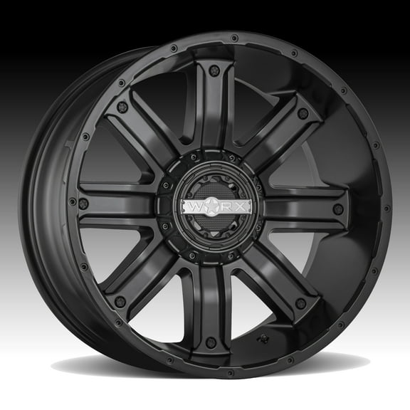 WORX 813sb destroyer 20x9  18et 106.10mm satin black with satin clear-coat wheel