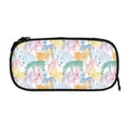 thumbnail image 5 of Uemuo Zebra Colourful Printed Pencil Pen Case, Portable Pencil Pouch with Zipper, Compact Stationery Bag Makeup Bag, Pencil Bag for Home Office, 5 of 9
