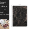 thumbnail image 5 of Men Women Name ID Address Marble Grain PU Leather Certificate Storage Bag Airplane Check-in PU Card Case Passport Protective Cover Passport Holder Travel Accessories A, 5 of 8