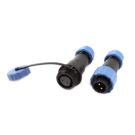 Unique Bargains Pair Waterproof Aviation Cable Connector Plug + Socket SD16-2 IP68 price history on PriceWatchPro