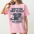 thumbnail image 3 of Freya Why'd You Have To Call Shirt, Retro Vintage Phone Tee, 3 of 7