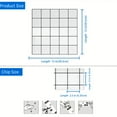 thumbnail image 2 of DEWOO Thick Square Kitchen Peel and Stick Backsplash Mosaic Tiles Square Self Adhesive Wall Tile Checkerboard Checkered Stickers,White (10-Sheet,12"x12"), 2 of 12