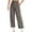 Dark Gray, variant on High Waisted Work Pants for Women Women's Solid Color Slicker Slim Slim Pocket High Waist Wide Leg Pants With Belt Wide Leg Casual Suit Pants Ndbuld Gray 2XL
