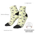 thumbnail image 6 of Rateoe Funny Chicken Pattern Quarter Crew Socks,Toe Seamed Ankle Socks,Cotton Cushioned Breathable Athletic Crew Sports Socks, 6 of 7