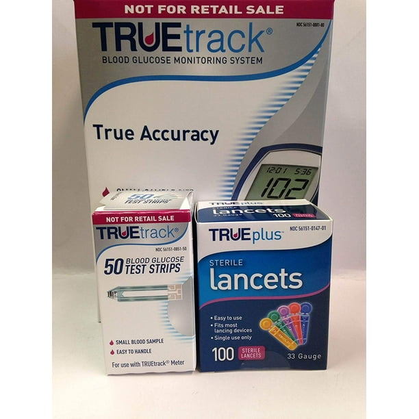 True Plus Sterile Lancets 33 Gauge, Universal Fit Curve Grip, 100ct, 3