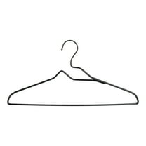 Better Homes & Gardens Non-Slip Clothes Adult Hangers with Chrome Hook 10 Pack, Black