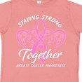 thumbnail image 4 of Inktastic Staying Strong Together with Pink Breast Cancer Ribbon Boys or Girls Toddler T-Shirt, 4 of 5