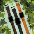 thumbnail image 2 of Buckeyes Premium Leather Unisex Watch Band for Apple Watch (42/44/45/49mm(46mm Series 10) Long Tan) by Affinity Bands, 2 of 5